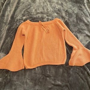 Knit off the shoulder sweater